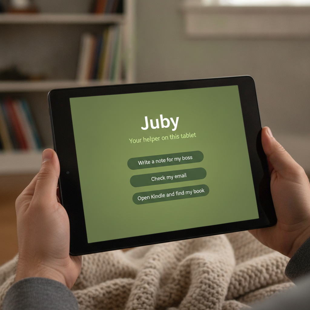 Juby home with plain-English helpers